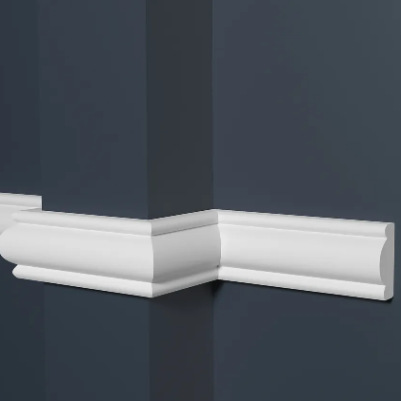 Молдинг белый тонкий Decor-Dizayn 157A купить в магазине Уфа-ламинат.рф 