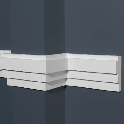 Молдинг настенный белый Decor-Dizayn DD625 купить в магазине Уфа-ламинат.рф 