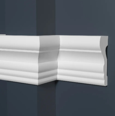 Молдинг белый фигурный DD354 из дюрополимера Decor-Dizayn  